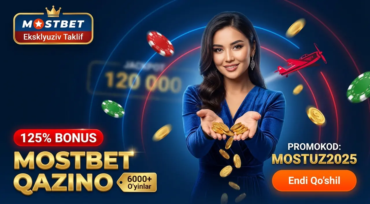 MOSTBET Қазино: 6000+ Ўйин ва 125% Бонус